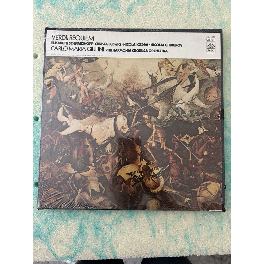 Verdi - Requiem Mass Angel Black Vinyl Carlo Maria Giulini Philharmonia - Sealed